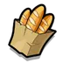 Baguette-Beutel Symbol